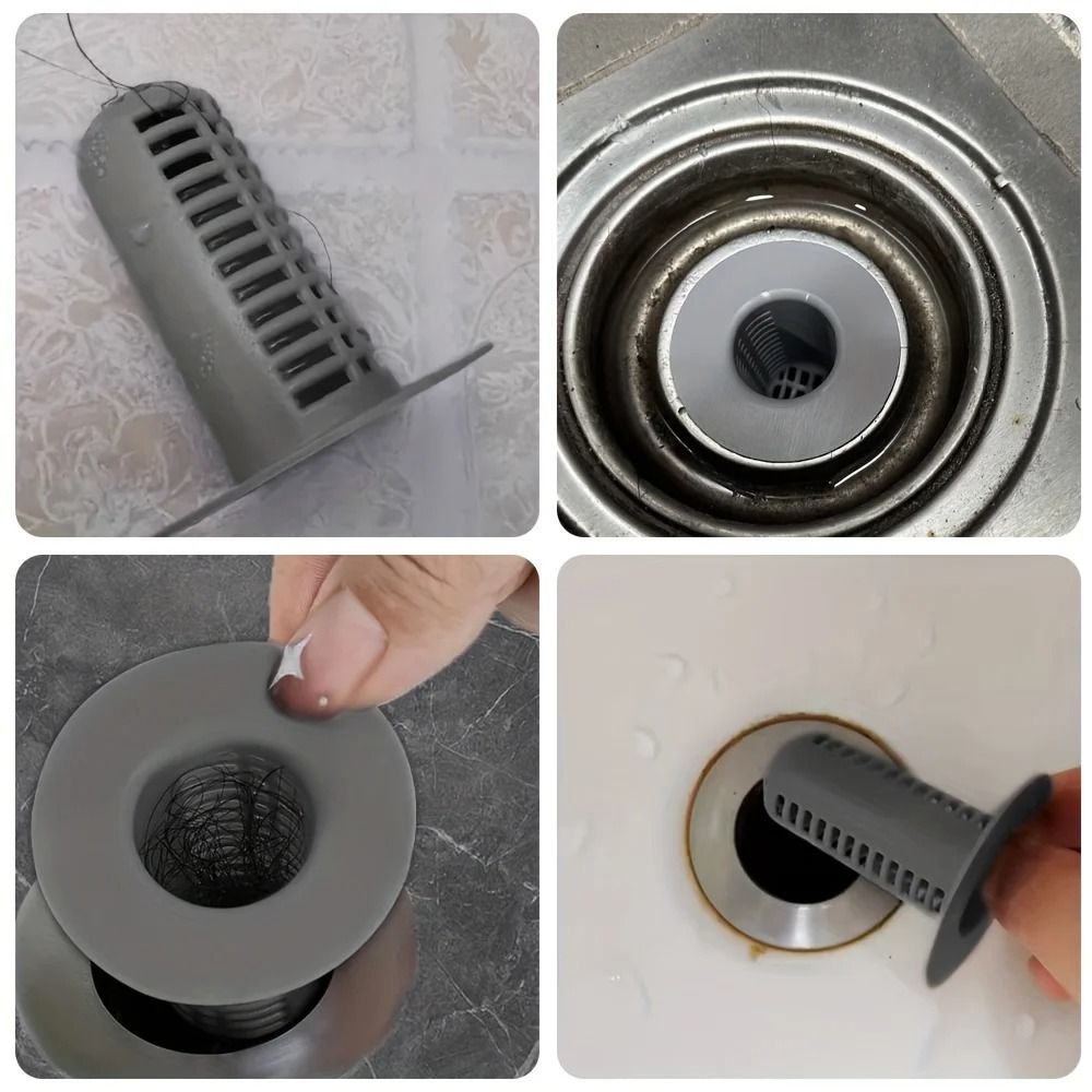 4 Piece Anti Clogging Hair Catcher and Sink Filter Set