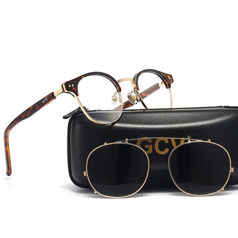 Double Layer Removable Lens Gothic Steampunk Sunglasses
