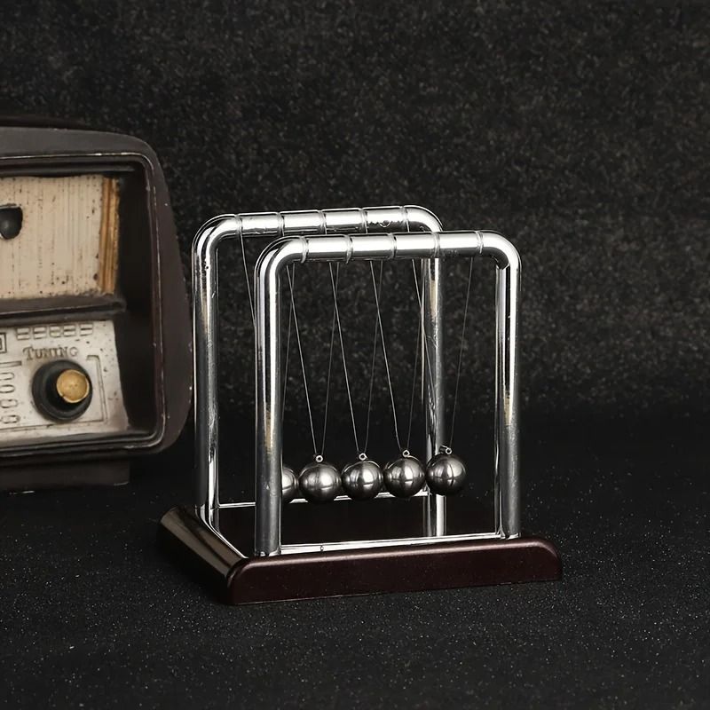 Modern Newton Cradle Metal Balance Balls Desk Toy