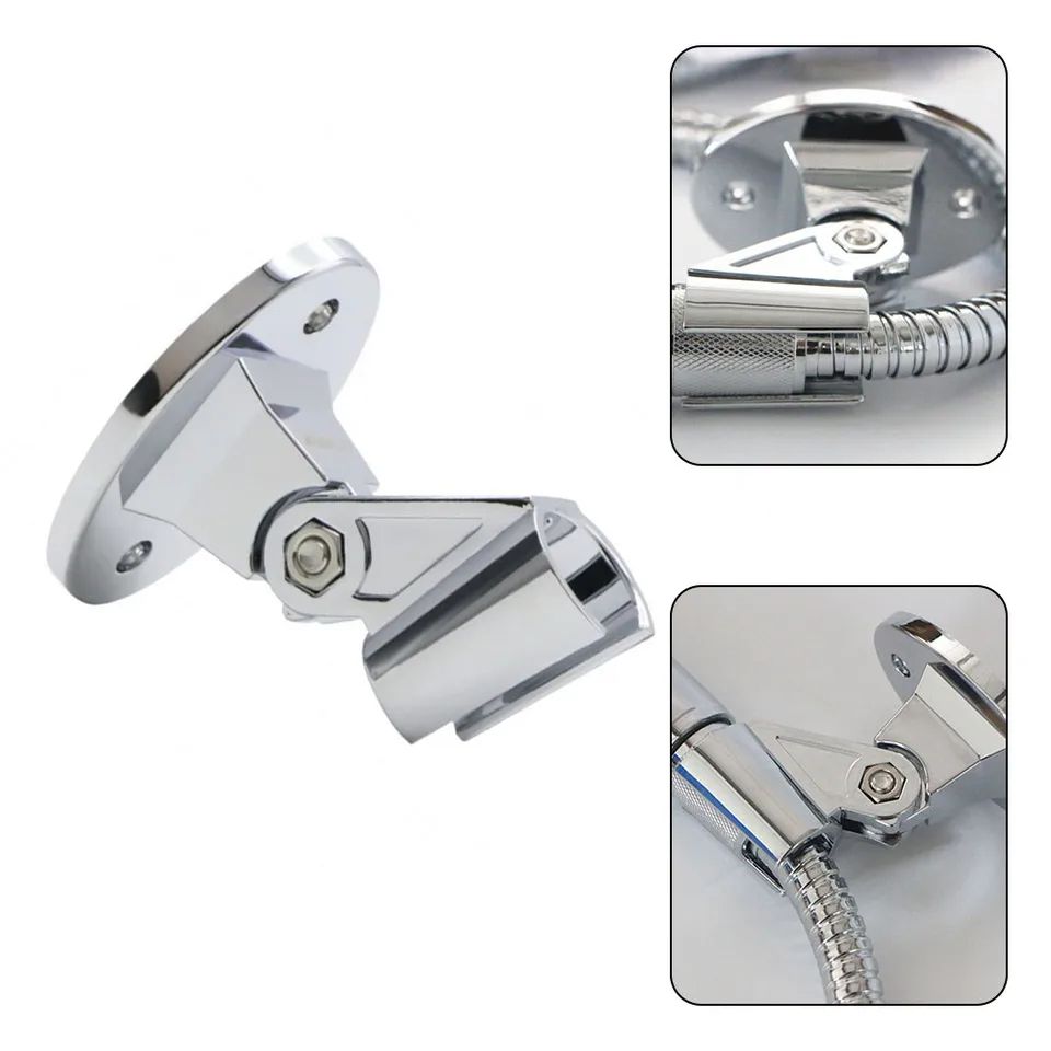 Adjustable Wall-Mounted Shower Head Holder – Universal Handheld Sprayer Bracket with Secure Fixed Base