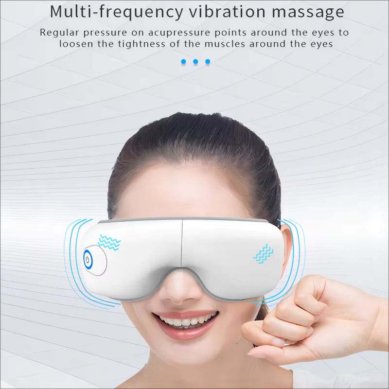 Folding Eye Massager with Heat, Airbag Pressure and Bluetooth Music