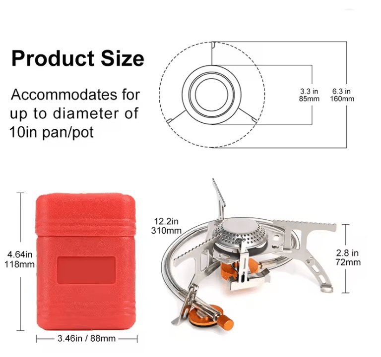 TrailFlame 3500W Portable Camping Gas Stove