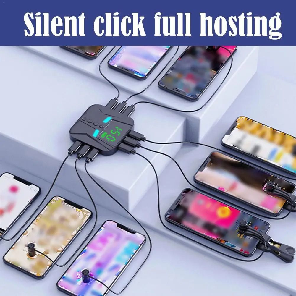 Auto Screen Clicker Multi Point Phone Tapper Silent Fast Touch Device