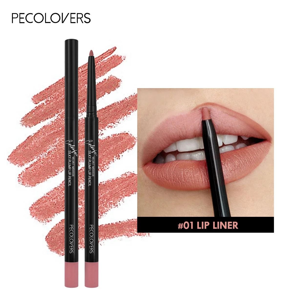 Waterproof Matte Red Contour Lipliner Pencil