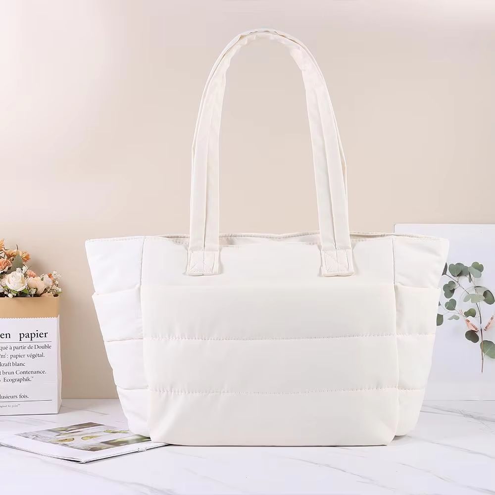 Large Capacity Women's Tote Bag with Multiple Pockets – Versatile Handbag, Shoulder & Messenger Commuter Bag