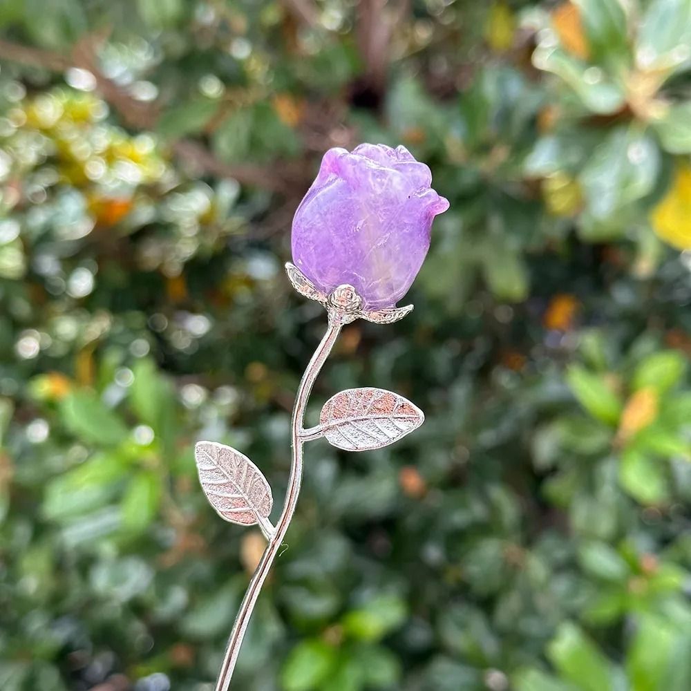 Elegant Carved Crystal Rose | Exquisite Quartz Flower Sculpture | Professional Reiki Healing & Jewelry Art