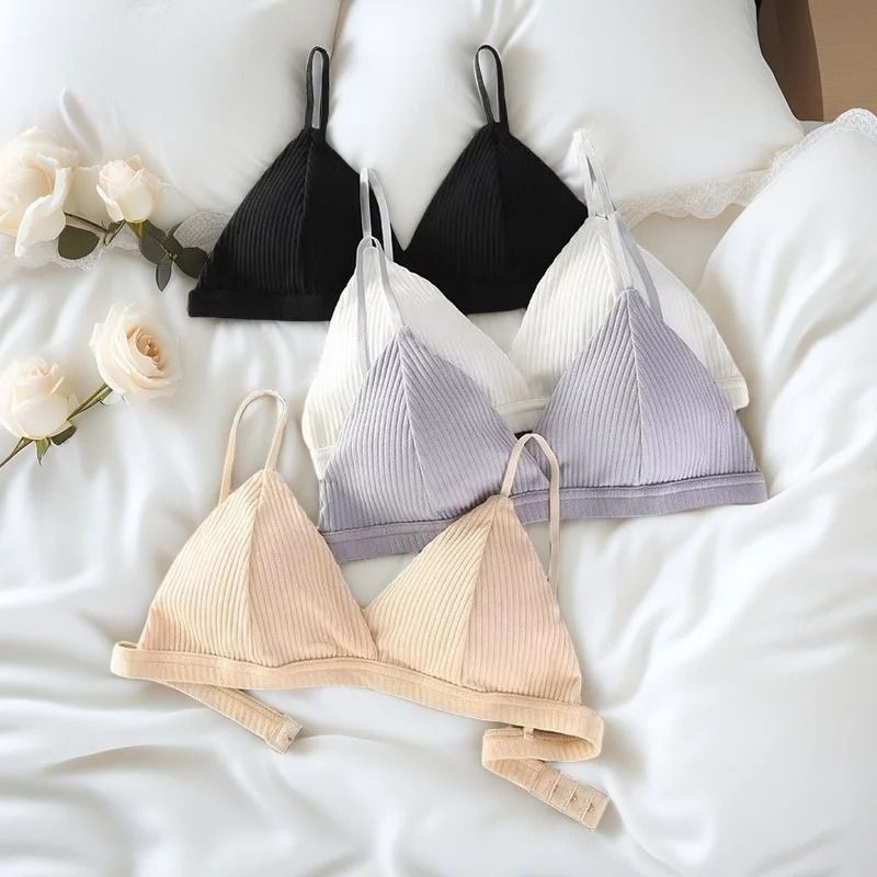 Essential Cotton Seamless Push-Up Bralette
