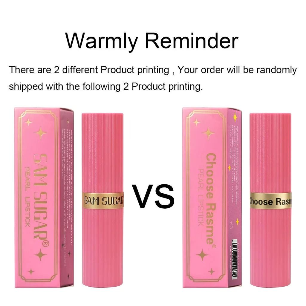 Long Lasting Matte Velvet Lipstick with Pearlescent Pink Glitter Shimmer Finish