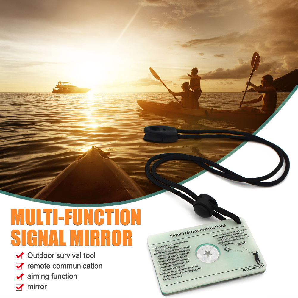 Survival Signal Mirror for Outdoor Adventures Compact, Lightweight, and Effective for Emergency Communication