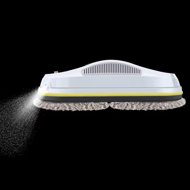 Automatic Window Cleaning Robot with Water Spray and Remote Control