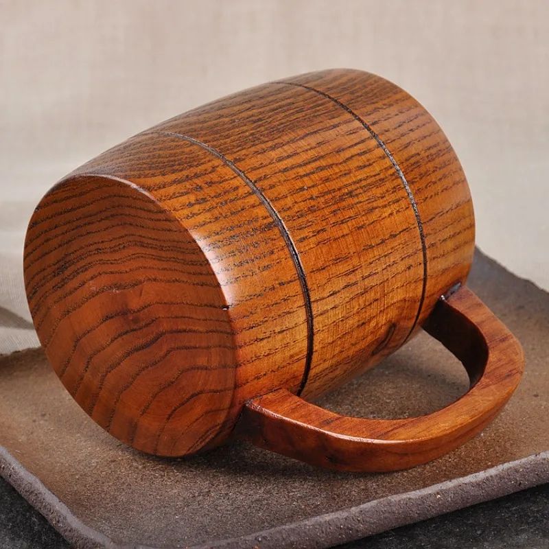 Wooden Barrel Style Beer Mug