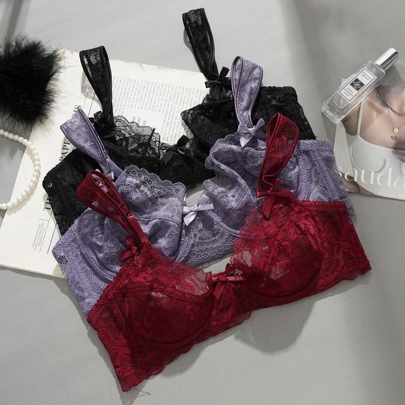 Sexy Ultra-Thin French Lace Push-Up Bra