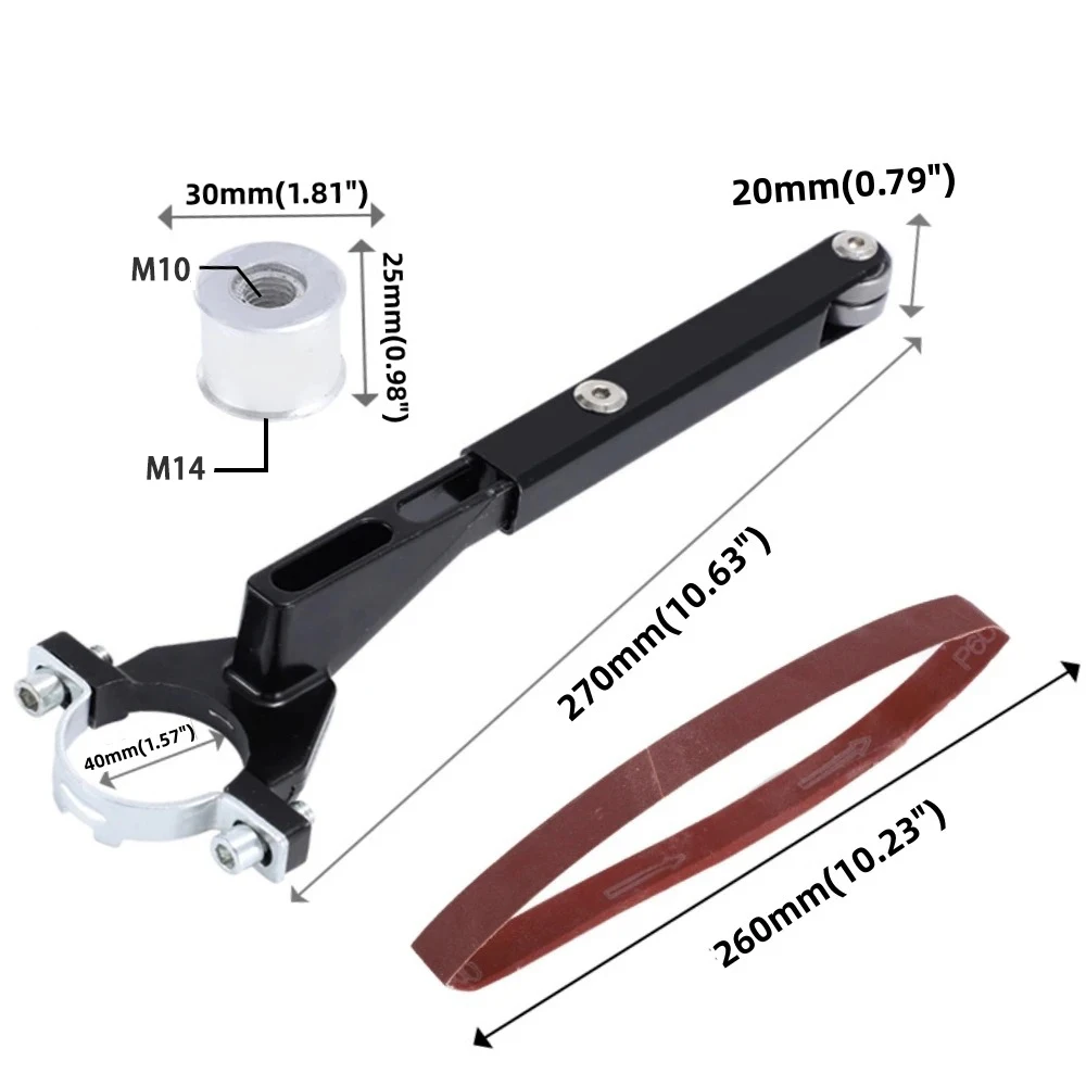 Angle Grinder to Belt Sander Converter Adapter Compatible with Angle Grinders, Perfect for Wood and Metal Edge