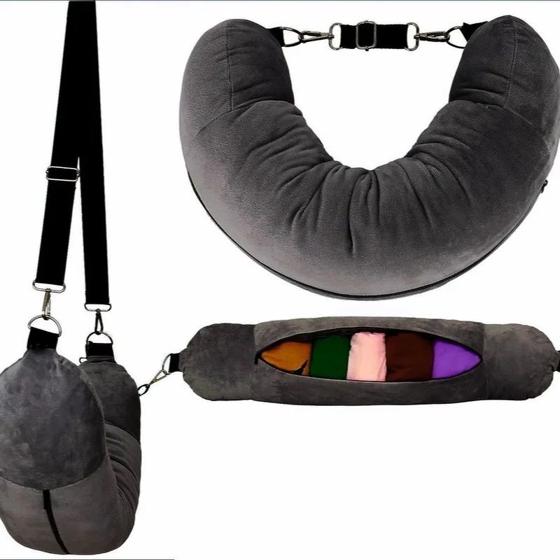 Convertible U Shaped Travel Neck Pillow