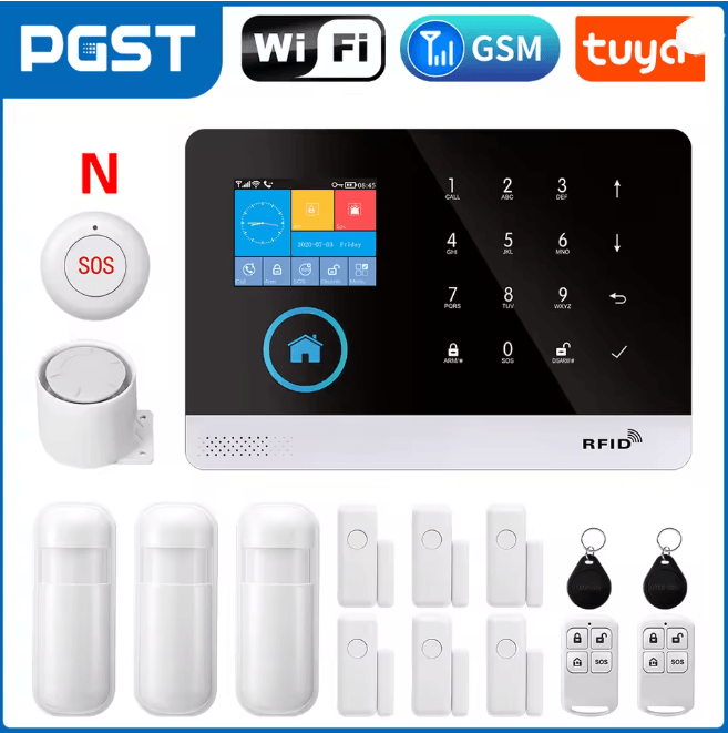 PGST Smart Home Security Alarm System Wireless GSM WIFI with App Control