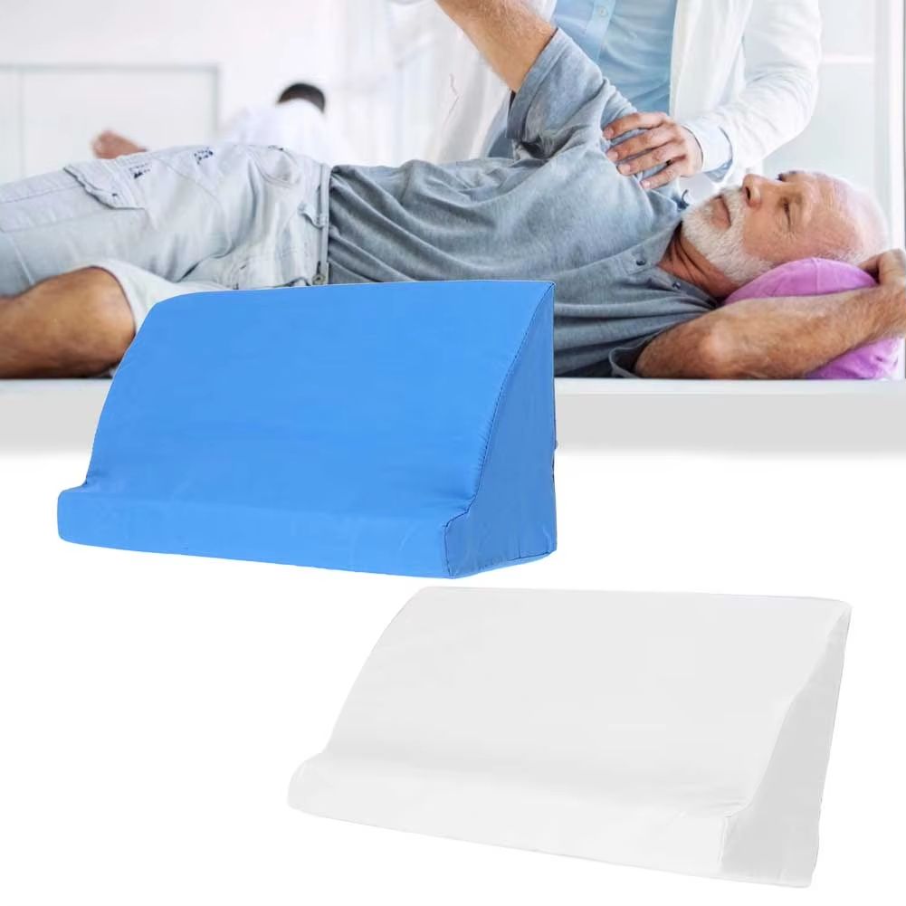 Breathable Triangular Nursing Cushion for Paralyzed Patients – Anti-Bedsore Support Pad (19.7x9.8x5.9 in)