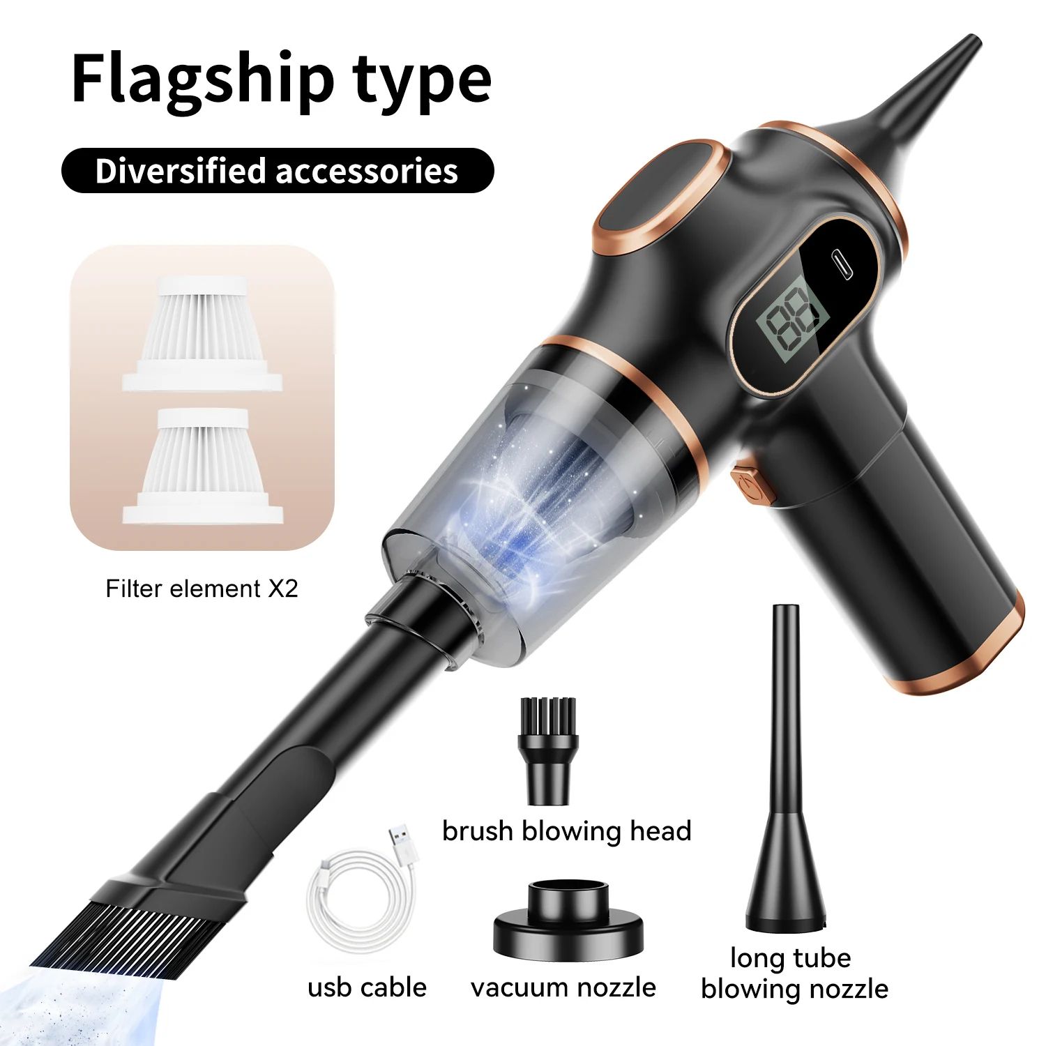 Wireless High Power Mini Car Vacuum Cleaner