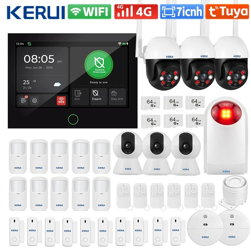 KERUI G70 Tuya WiFi+4G Home Security Alarm System