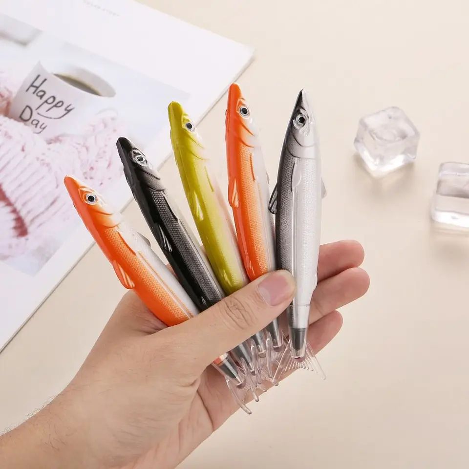 Salt Fish Shape Ballpoint Pen – Creative Fish Novelty Writing Pen for School, Office & Gifts