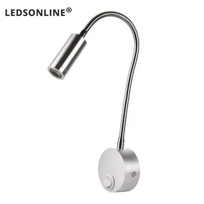 Flexible Gooseneck Clamp Wall Light Bedside LED Reading Lamp