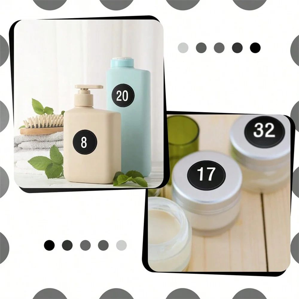 Waterproof Consecutive Number Stickers 1 to 50