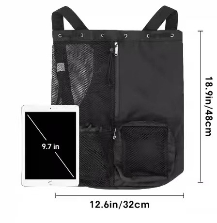 Swim Mesh Backpack with Wet Pocket Waterproof Gym Beach Travel Bag