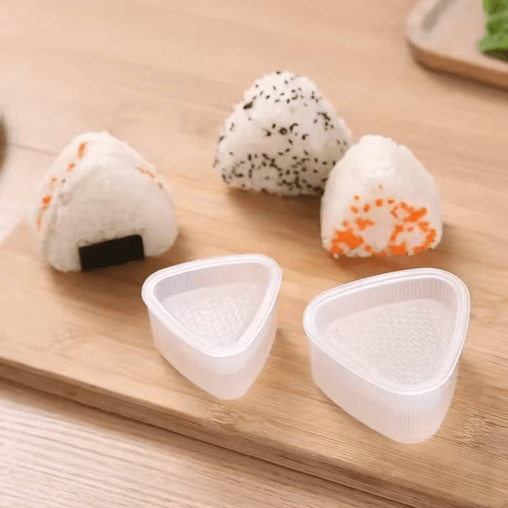 KawaiiRice Onigiri Mold Set Transparent Sushi Rice Mold Cartoon Kids Bento Rice Ball Maker