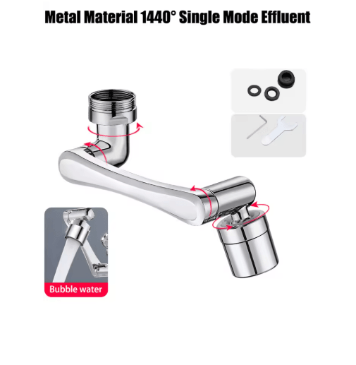 Stainless Steel 1440 Degree Swivel Robotic Arm Faucet Extender
