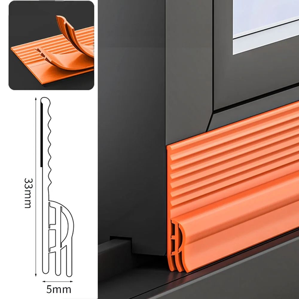 Triple Soundproof Window Seal Strip Self Adhesive Design