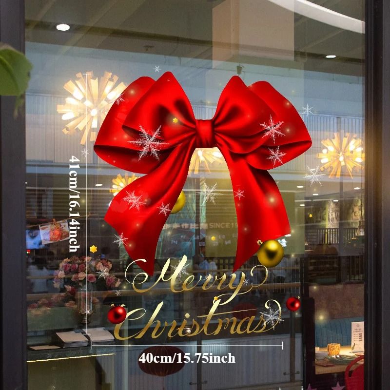 Festive Christmas Electrostatic Window Sticker