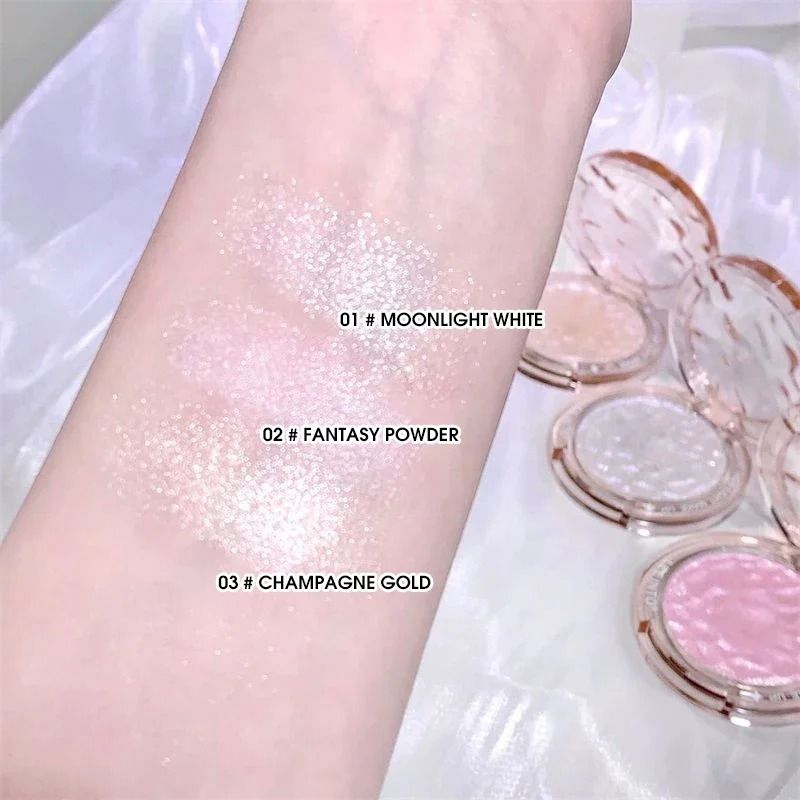 High-Gloss Illuminating Palette – Professional Glitter Highlight & Contour Duo