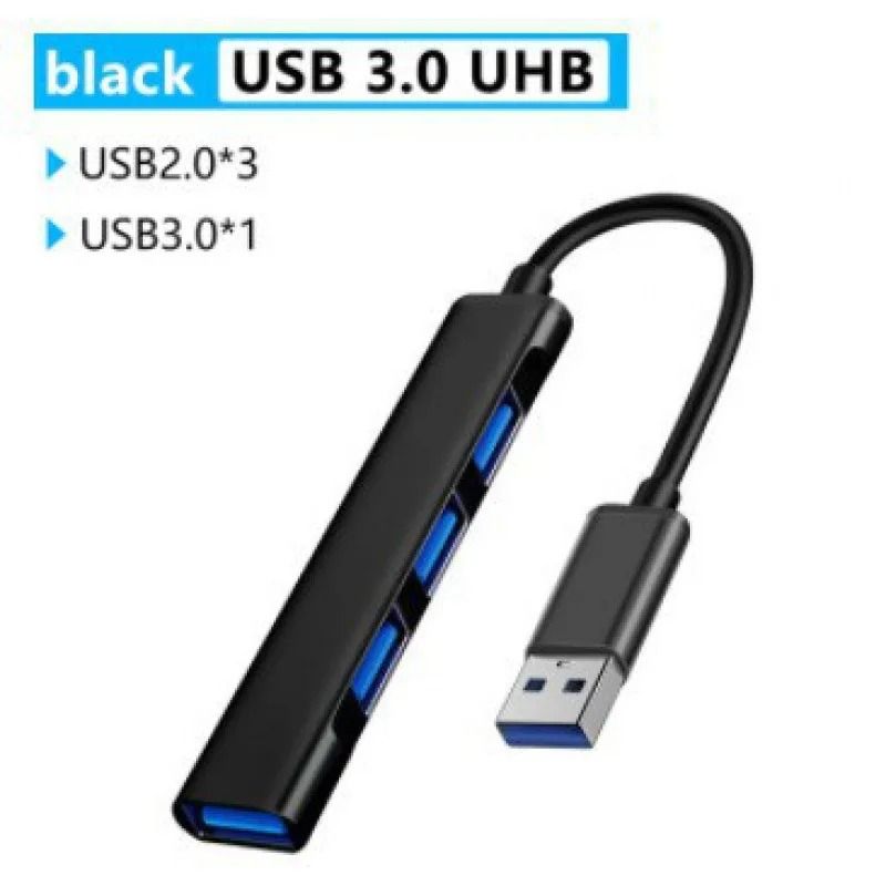 4-Port Multi-Splitter USB HUB & OTG Adapter