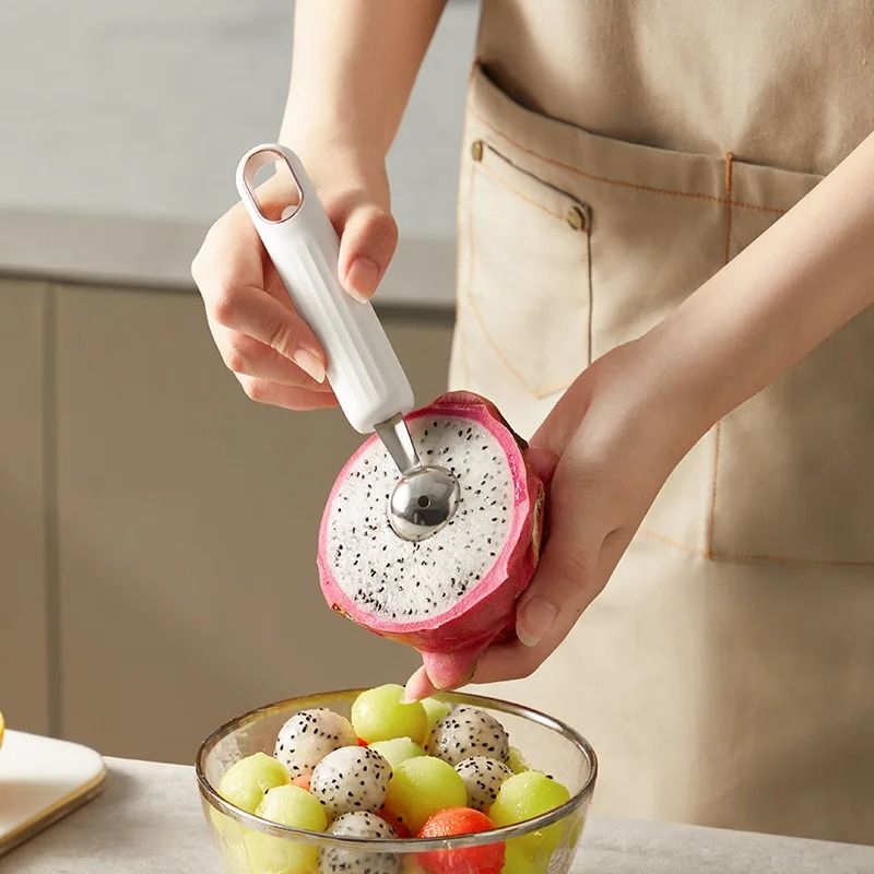 Watermelon Ball Scoop Stainless Steel Fruit Ice Cream Digger Kitchen Tool