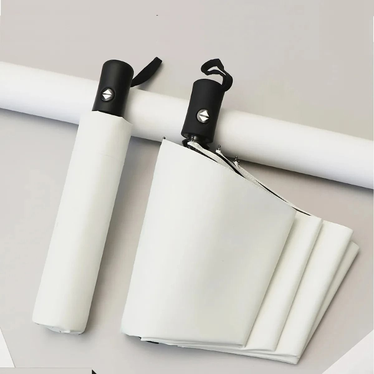 Compact Automatic Folding Umbrella with UV and Rain Protection