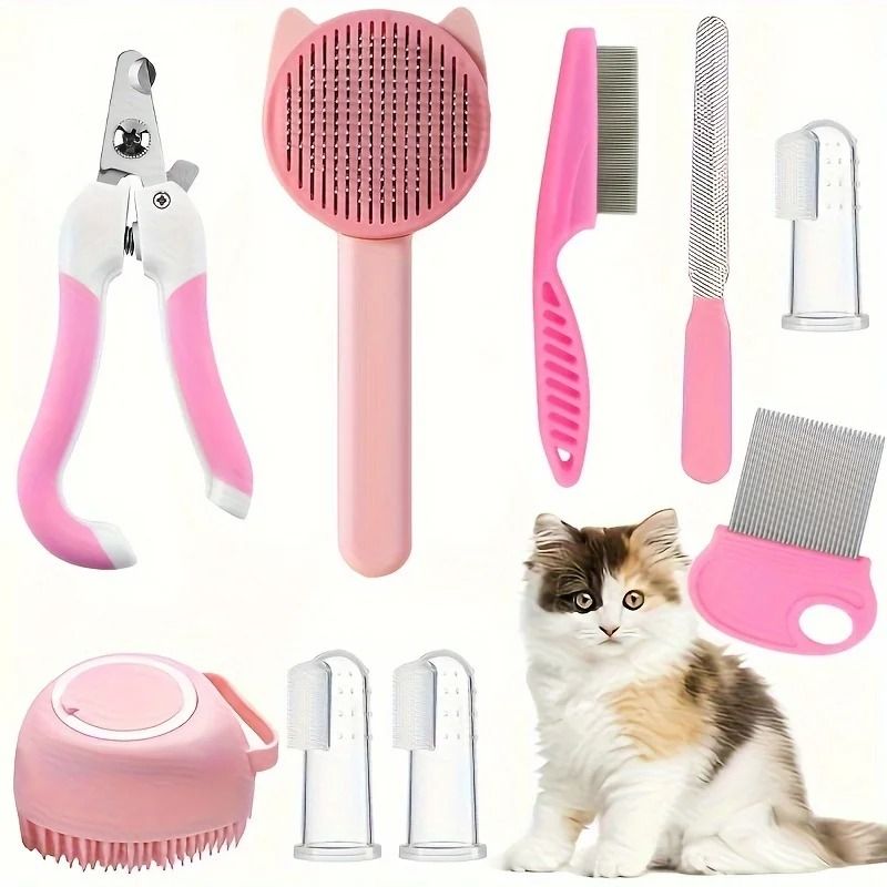 Complete Grooming Kit for Cats and Small Dogs