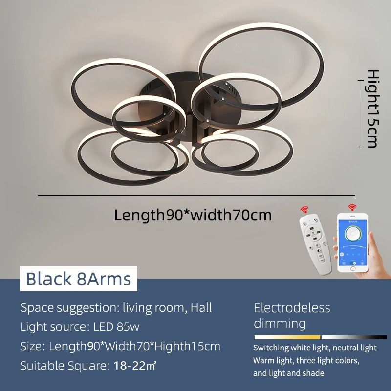 Modern Architectural LED Chandelier | Professional Geometric Linear Ceiling Light Fixture