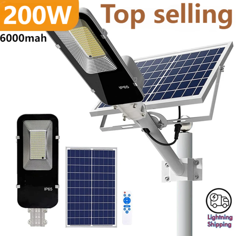Outdoor Solar Street Light, Powerful Solar Light, Waterproof Dusk to Dawn Street Light for Garden Garage