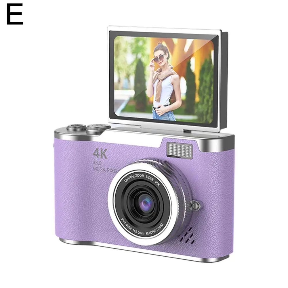 UltraView 4K FlipScreen Digital Camera – 48MP Compact Travel & Selfie Camera