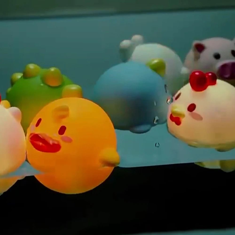 Luminous LED Animal Bath Toy with Water Induction