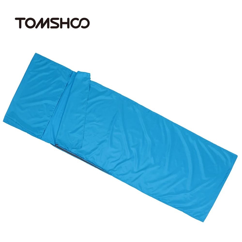 TOMSHOO Sleeping Bag Liner Lightweight Travel Sleeping Bag Liner with Pillowcase for Camping Hiking