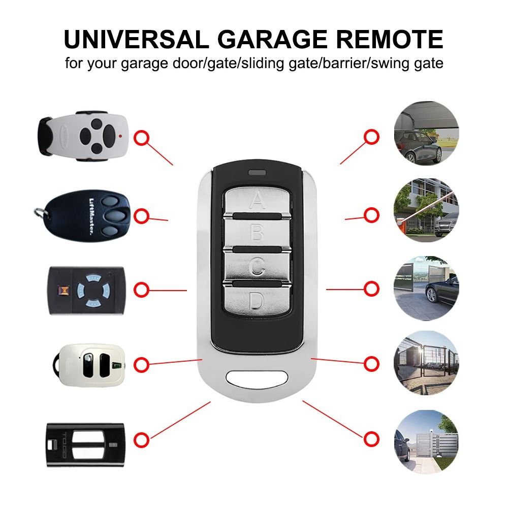 4-in-1 Multi-Frequency Garage Remote Clone 287–868MHz (4-Button)