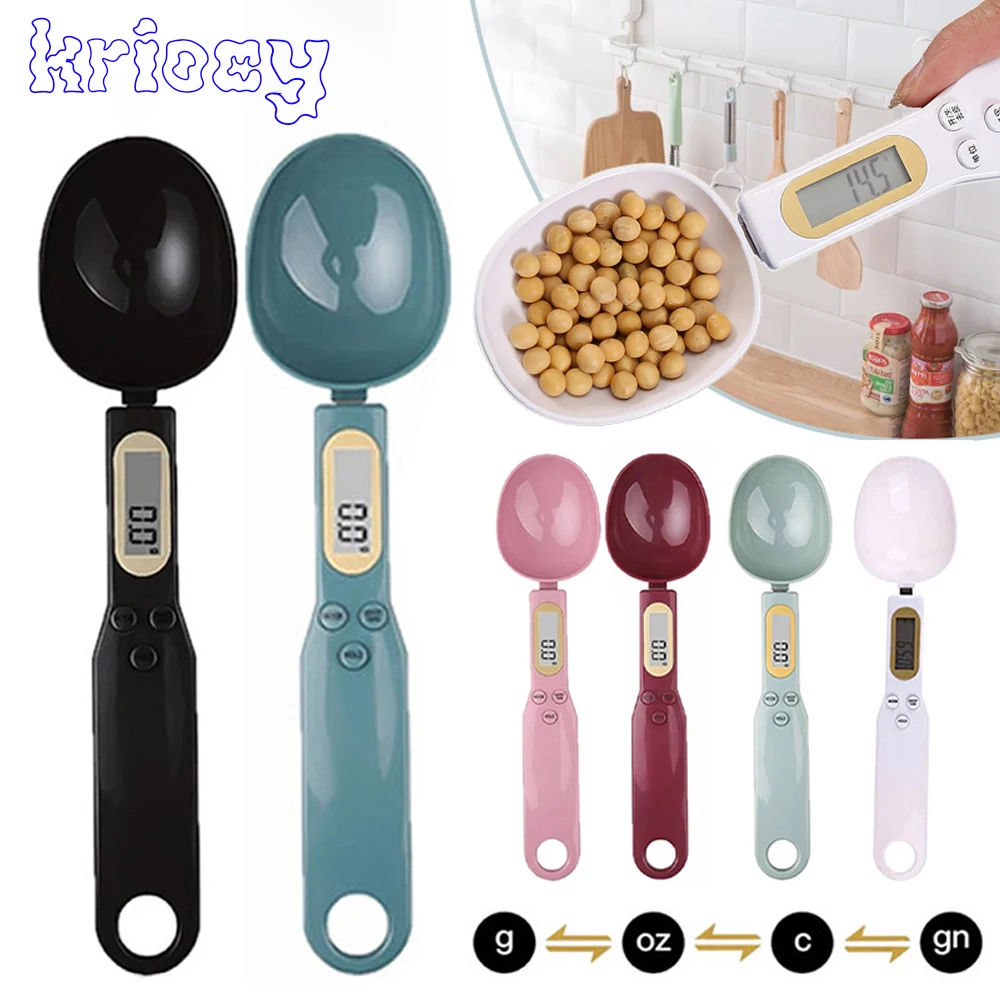Digital Spoon Scale Mini LCD Measuring Kitchen Tool for Flour, Milk & Coffee