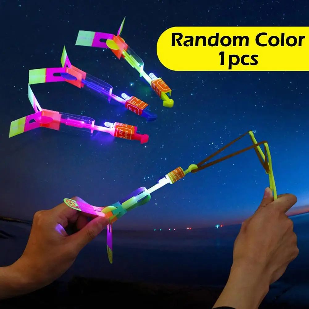 LED Flying Slingshot Toy Set