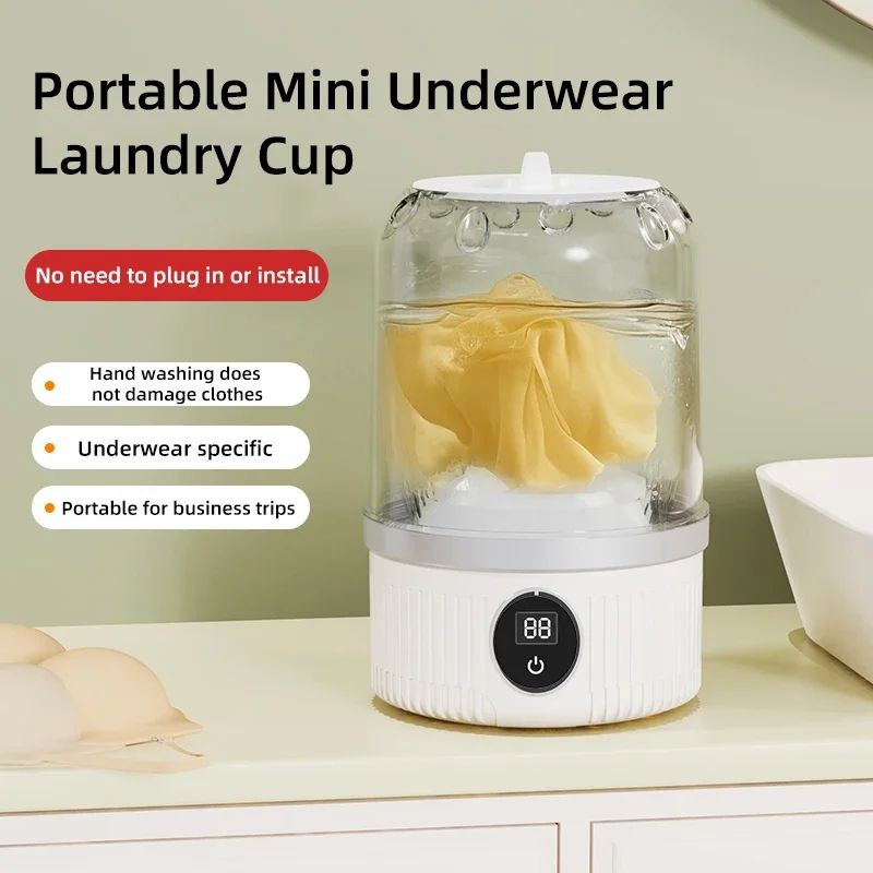 Portable Mini Washing Machine Wireless Rechargeable Cleaner