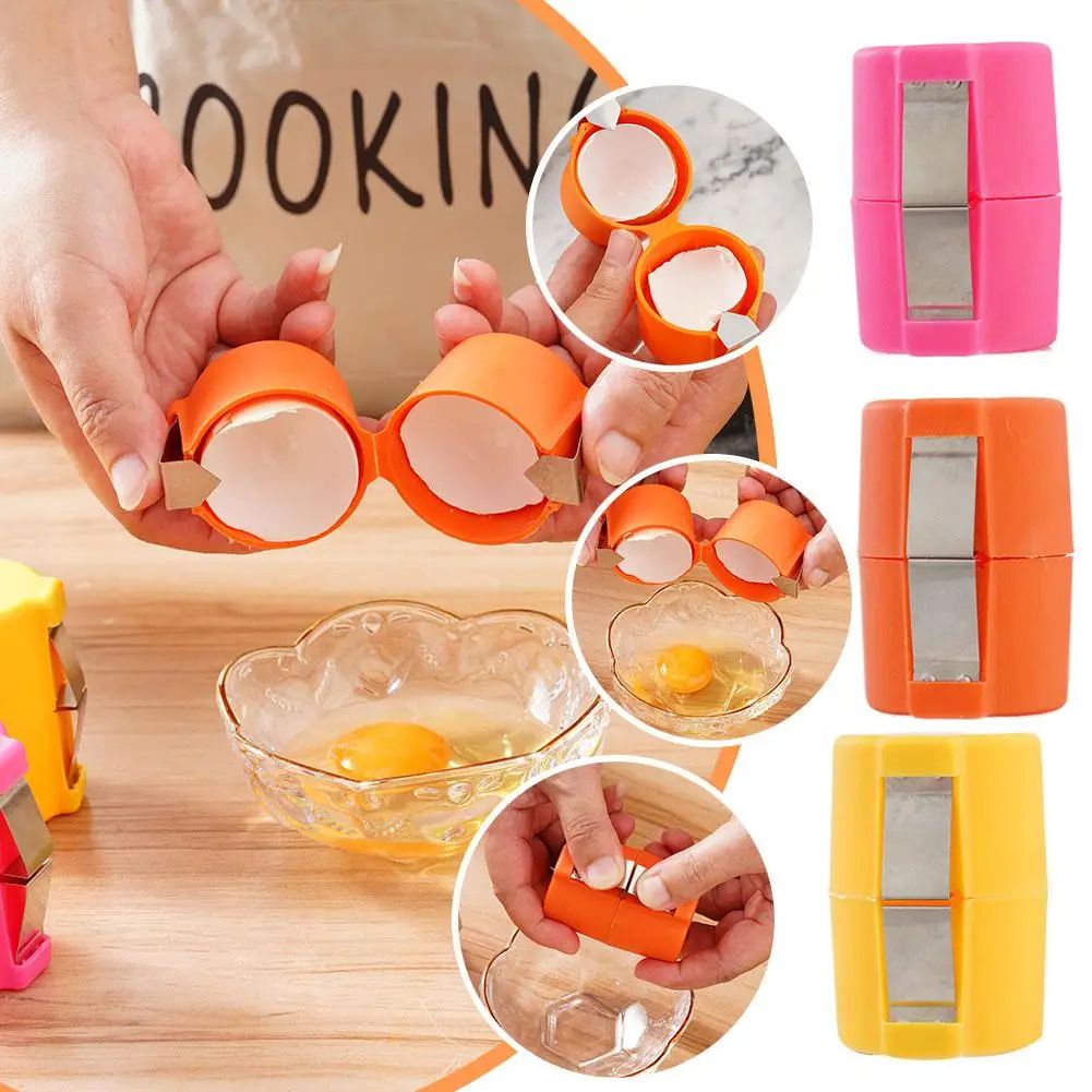 Handheld Egg Shell Opener and Separator Tool