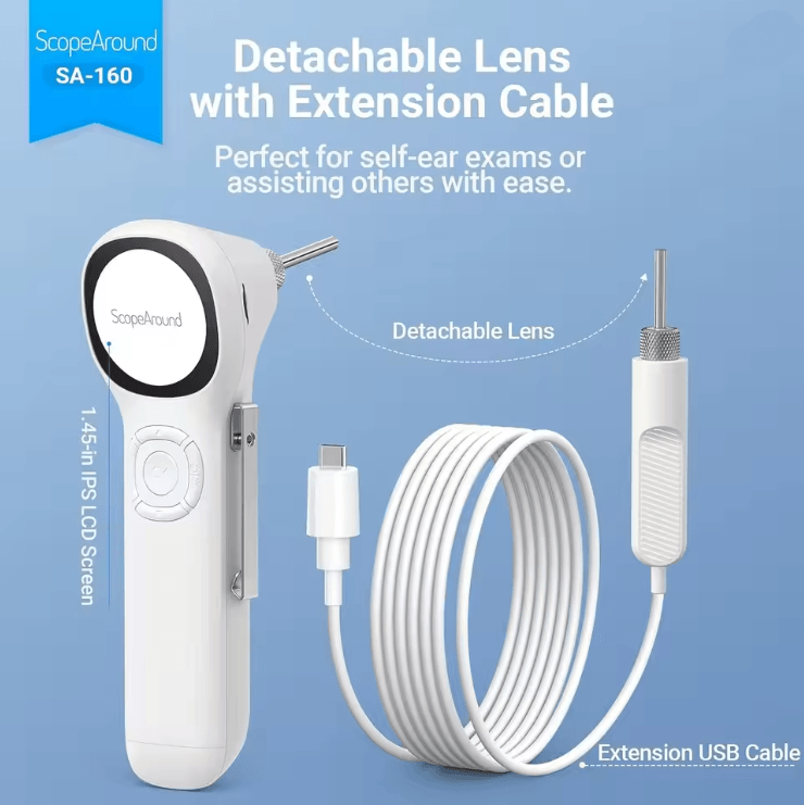 ScopeAround SA160 Digital Otoscope 720p IPS Ear Camera
