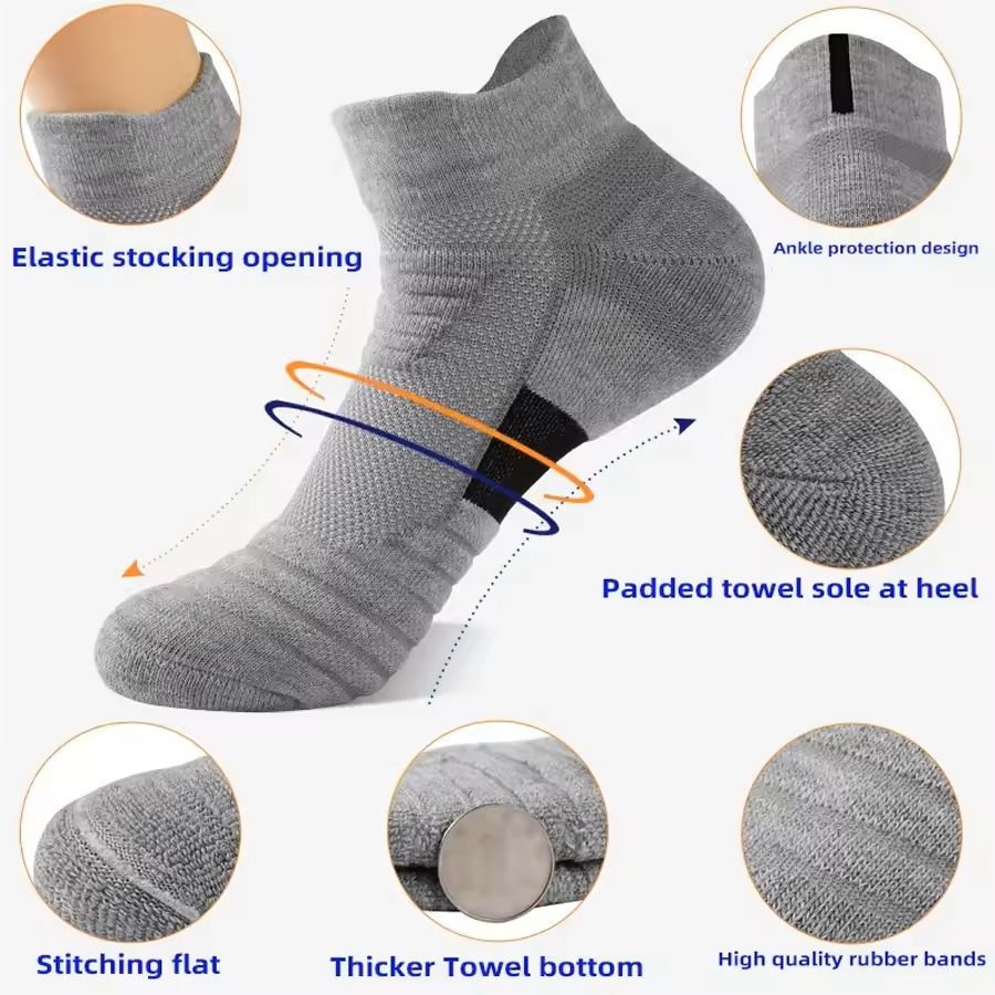 Anti Slip Breathable Sport Socks for Men