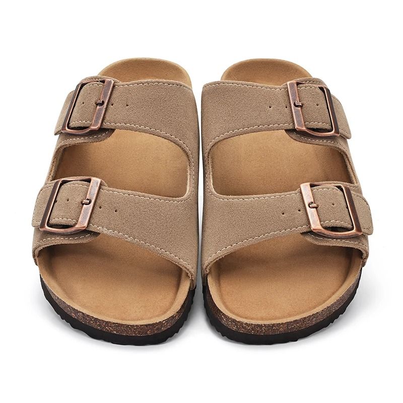 Kidmi Sandals with Adjustable Buckle and Cork Footbed for Men and Women