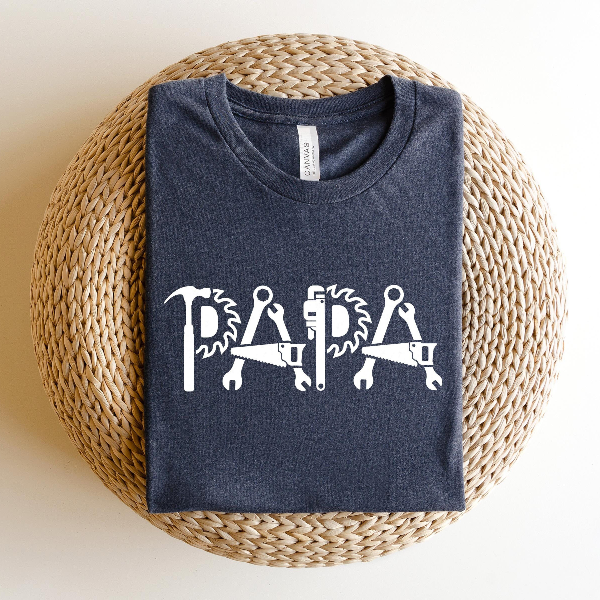 Papa Fixer of Things Shirt Funny Tools Dad Tee Gift