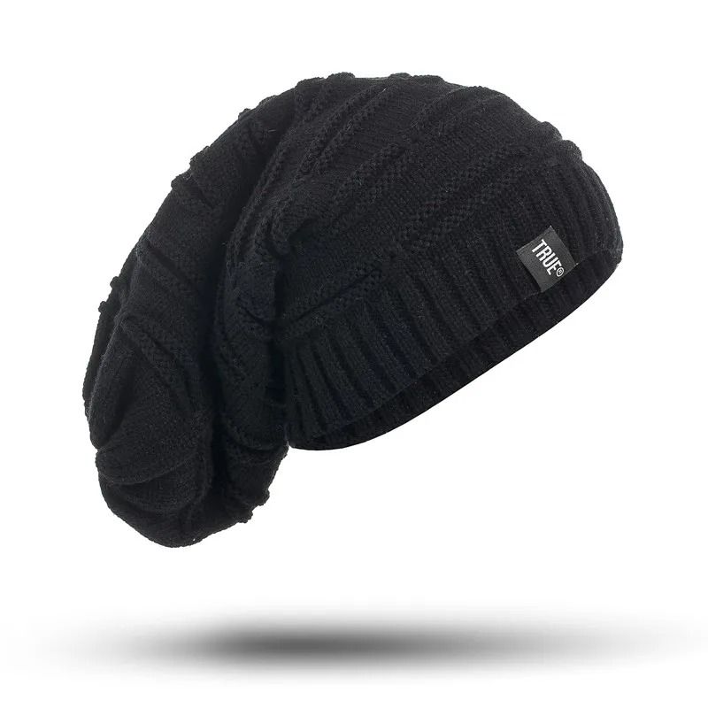 Unisex Letter Label Knitted Winter Beanie Hat